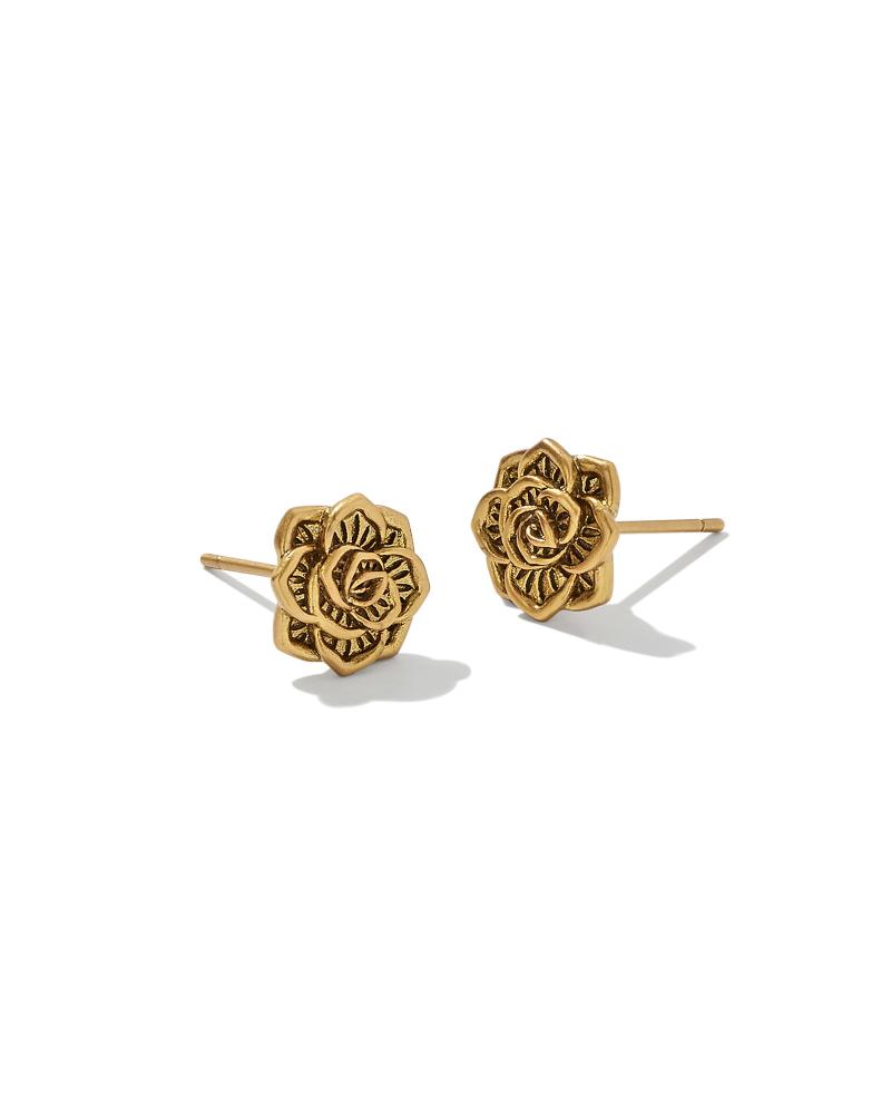 Ansel Rose Stud Earrings