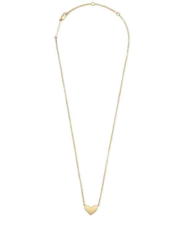 Ari Heart Pendant Necklace in 18k Gold Vermeil