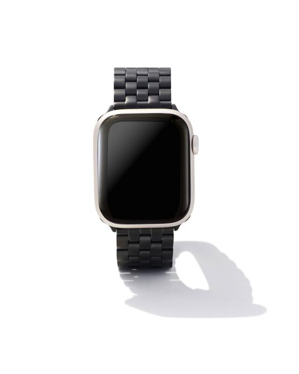 Beck 5 Link Watch Band in Black Stainless Steel