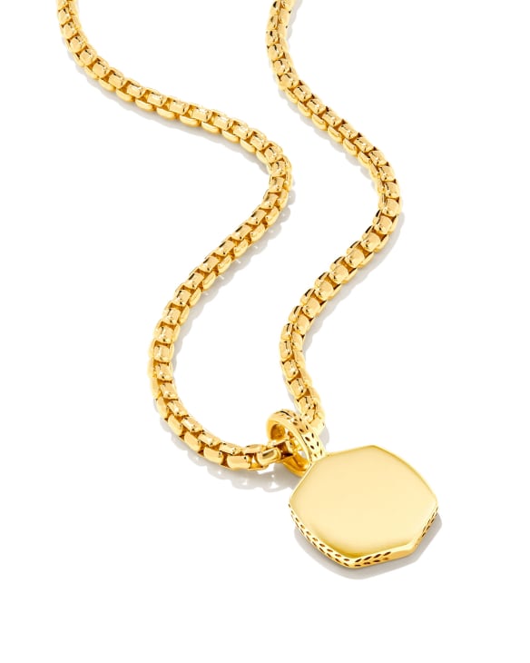 Davie Metal Charm Necklace in 18k Gold Vermeil