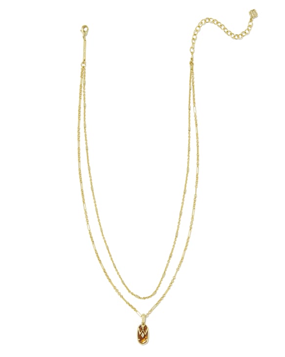 Wrangler® x Yellow Rose by Kendra Scott Elisa Gold Multi Strand Necklace in Amber Illusion