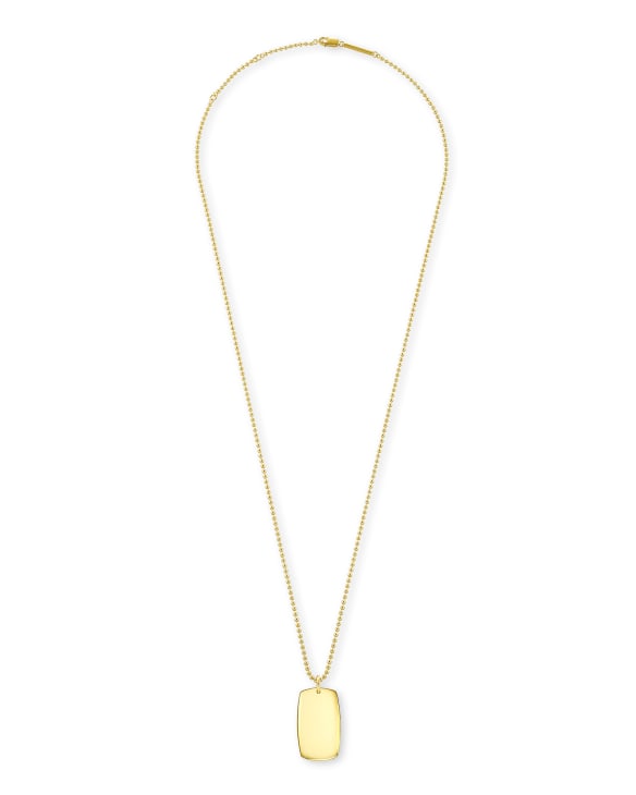 Folds Of Honor Pendant Necklace in 18k Gold Vermeil