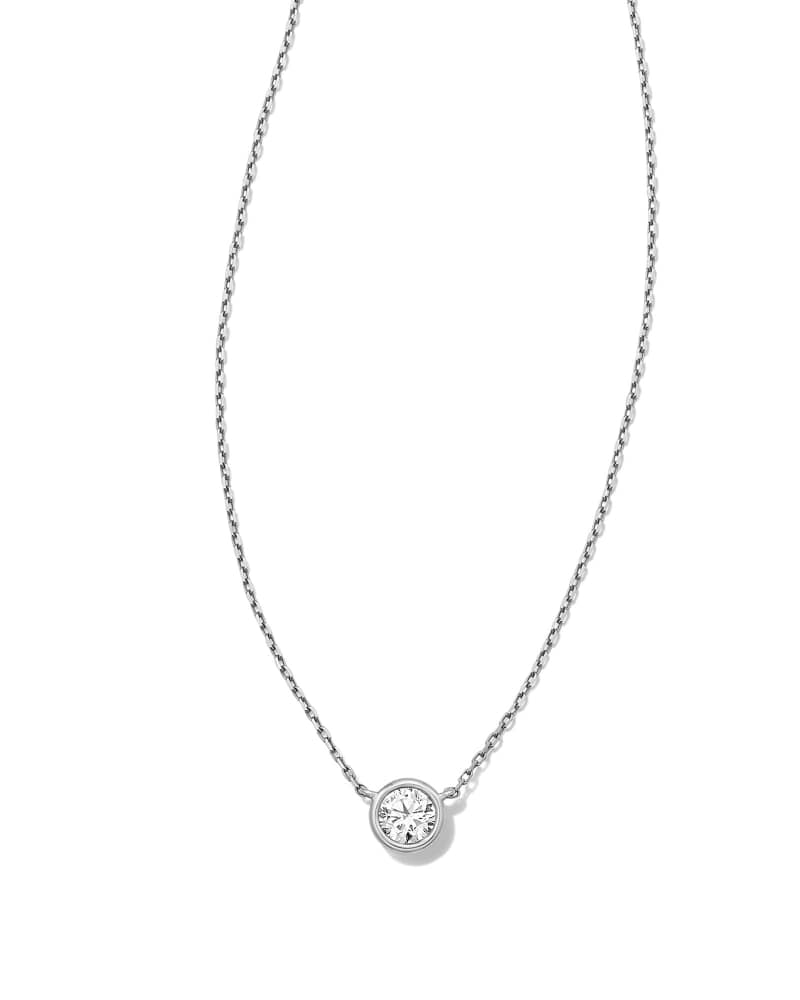 Lab Grown White Diamond Audrey Pendant Necklace