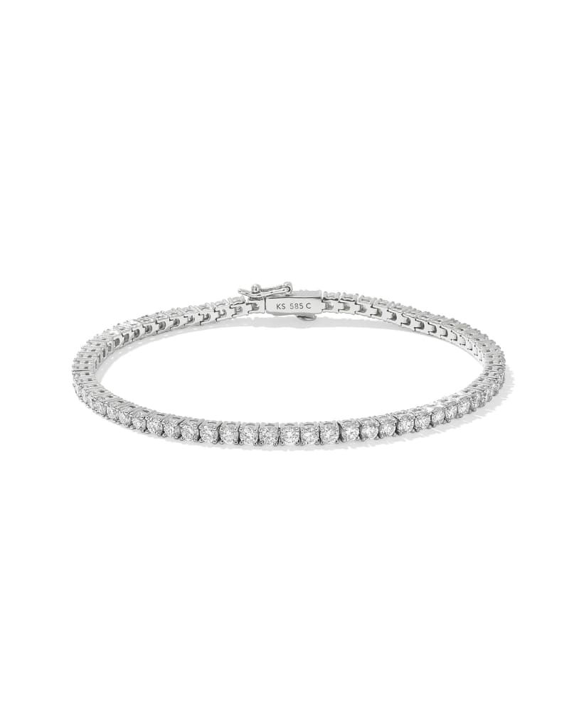 Lab Grown White Diamond Tennis Bracelet