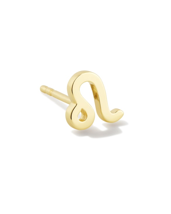 Leo Single Stud Earring in 18k Gold Vermeil