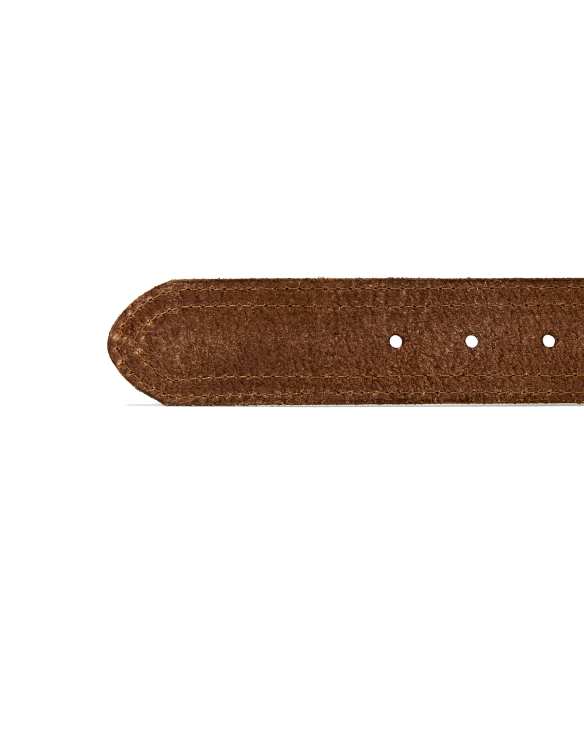 Men’s Stitched Belt in Milk Chocolate