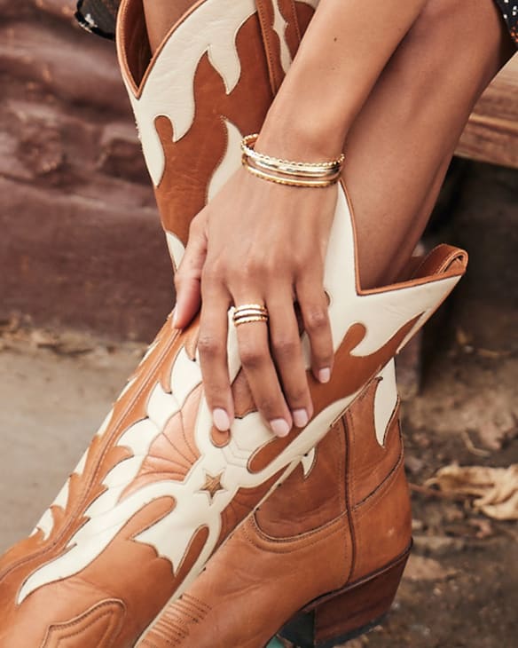 Quinn Cuff Bracelet in Mixed Metal