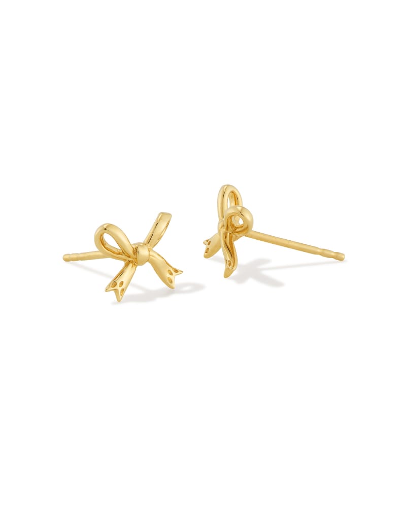 Tiny Bow Stud Earrings