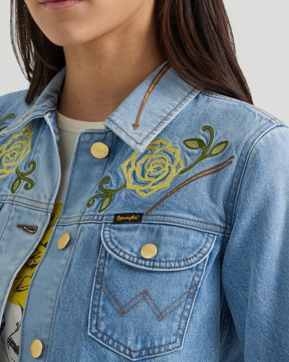 Wrangler® x Yellow Rose by Kendra Scott Trucker Jacket in Sunfade