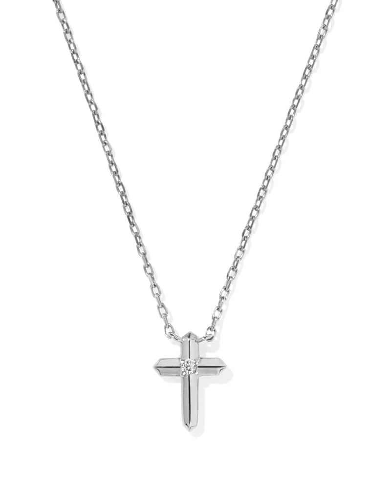 Tiny Cross Pendant Necklace